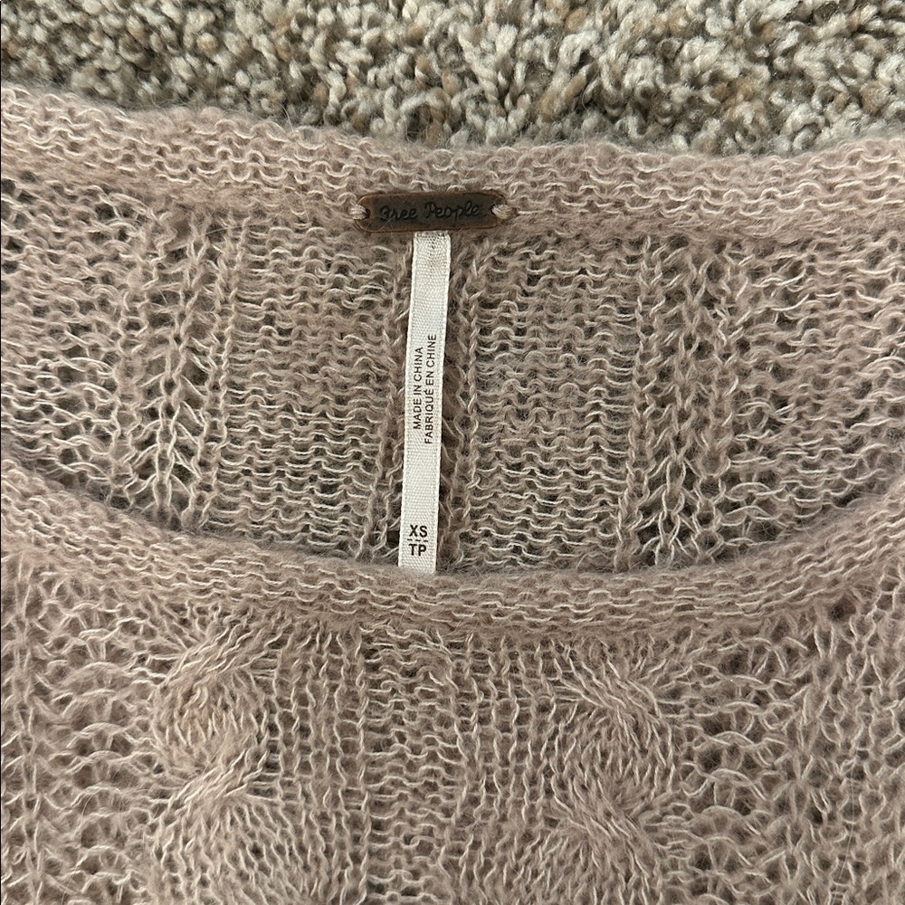 FREE PEOPLE Angel Soft Pullover Cable Knit Sweater - Picture 8 of 9